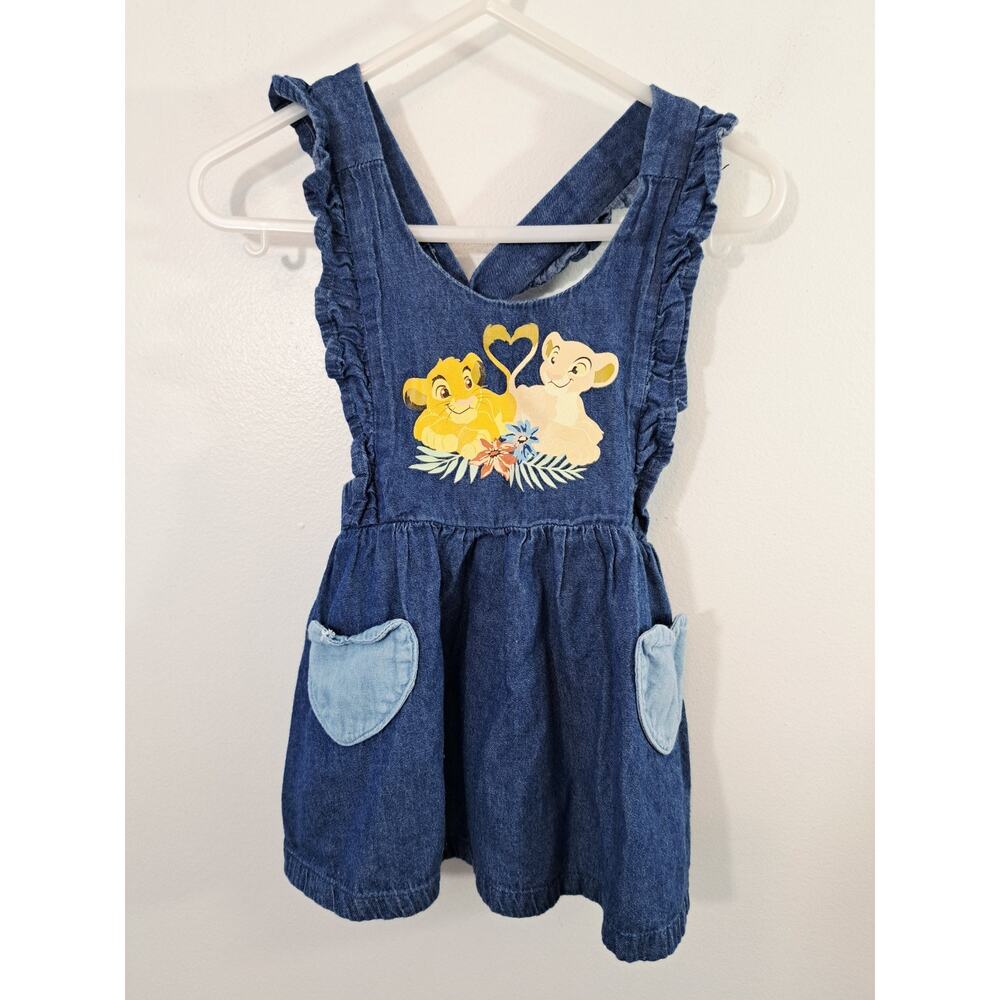 Disney Baby Denim Simba Nala Lion King Jumper Size 3-6mos